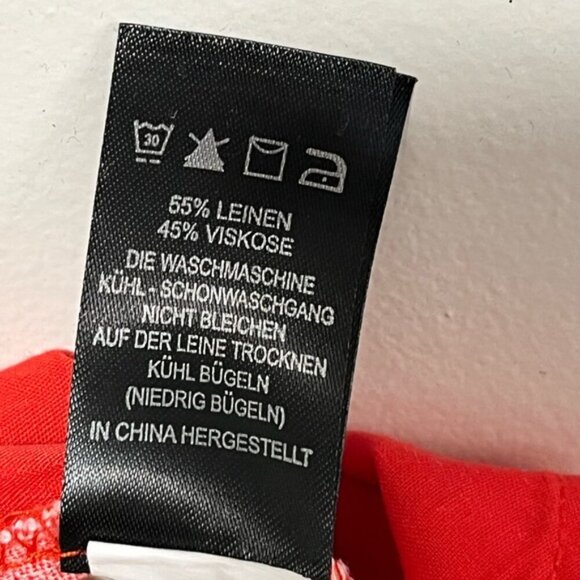 Joie Red Floral Linen Blend Shorts – Women’s Size 8 - Picture 8 of 10